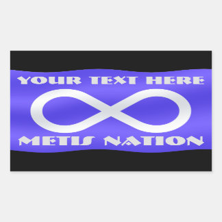 Metis Flag Art Stickers Personalized Metis Sticker