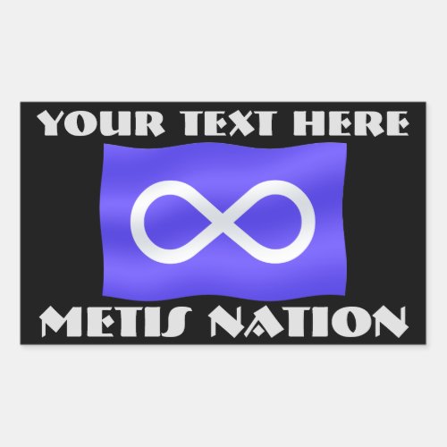 Metis Flag Art Stickers Personalized Metis Sticker