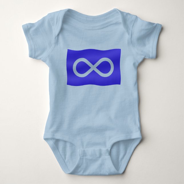 Metis Flag Baby T-shirt First Nation Baby Shirt (Front)
