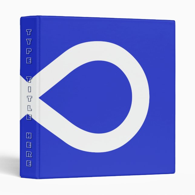 Metis Flag Binder Personalized Metis Photo Album (Front/Spine)