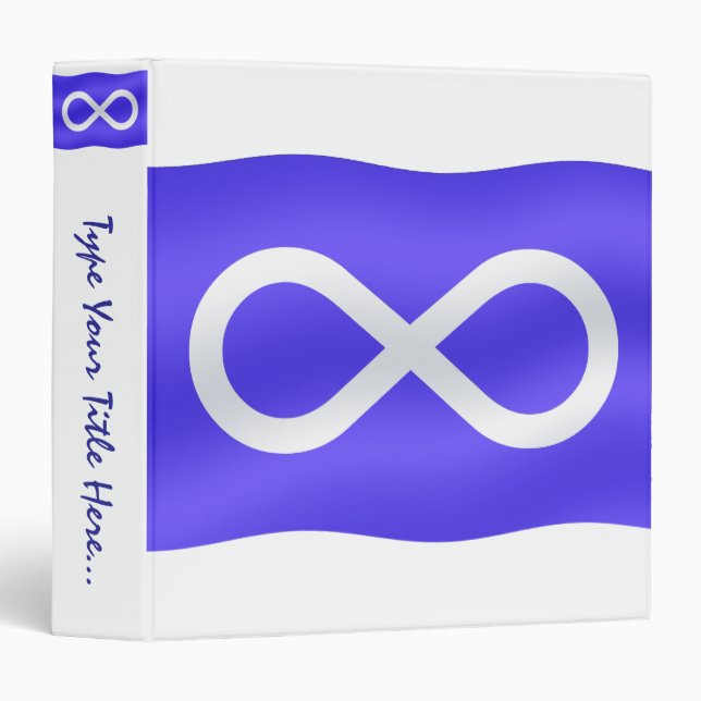 Metis Flag Binder Personalized Metis Photo Album (Front/Spine)