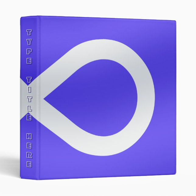 Metis Flag Binder Personalized Metis Photo Album (Front/Spine)