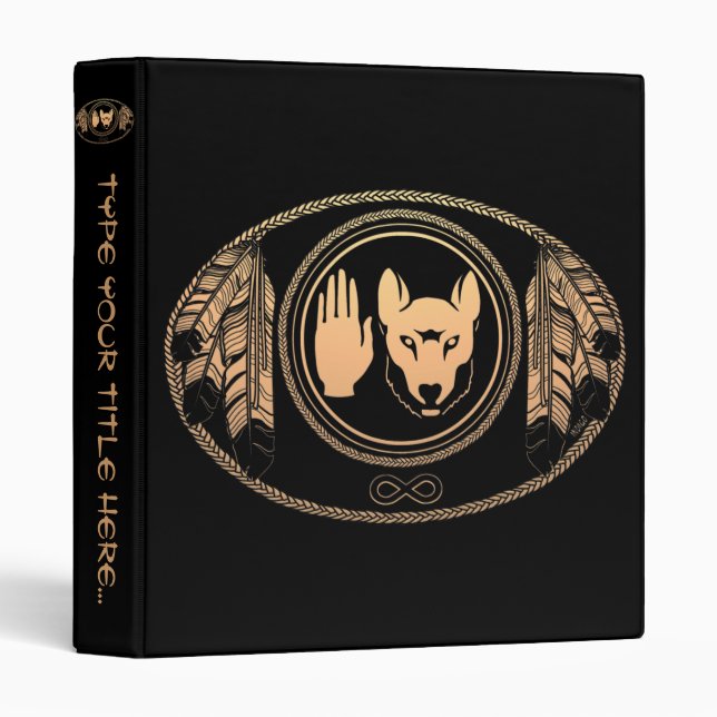 Metis Flag Binder Personalized Rebel Photo Album (Front/Spine)