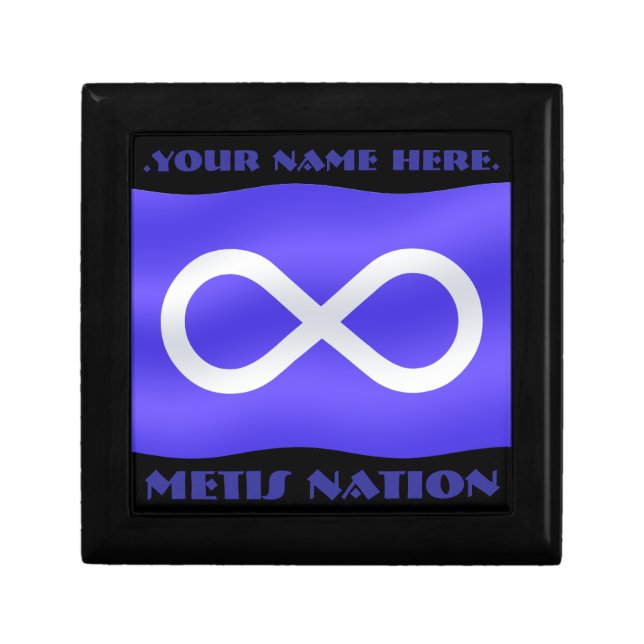 Metis Flag Box Metis Gift Box Custom Jewelry Box (Front)