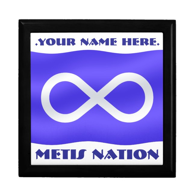 Metis Flag Box Metis Gift Box Custom Jewelry Box (Front)