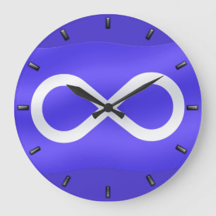 Metis Flag Clock First Nation Flag Wall Clock