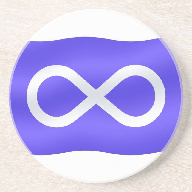 Metis Flag Coasters First Nations Pride Gifts (Front)