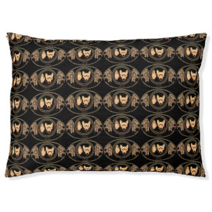 Metis Flag Dog Bed Custom Rebellion Wolf Pet Beds