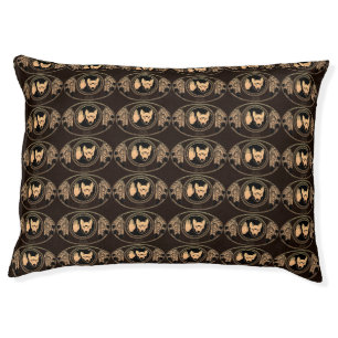 Metis Flag Dog Bed Custom Rebellion Wolf Pet Beds