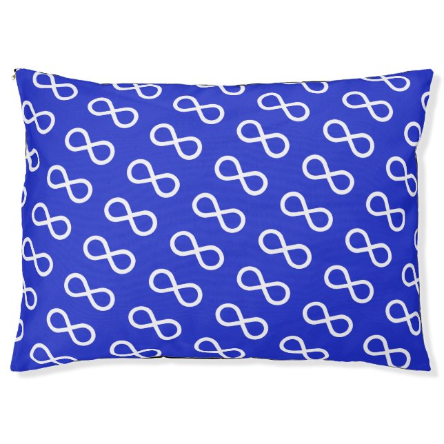 Metis Flag Dog Bed First Nations Dog Bed Custom (Front)