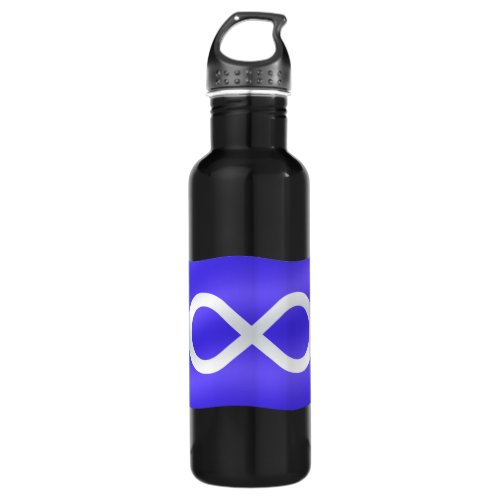 Metis Flag First Nations Flag Stainless Steel Water Bottle