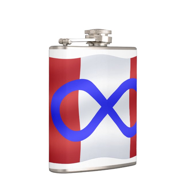 Metis Flag Flask Personalized Metis Drink Flasks (Right)