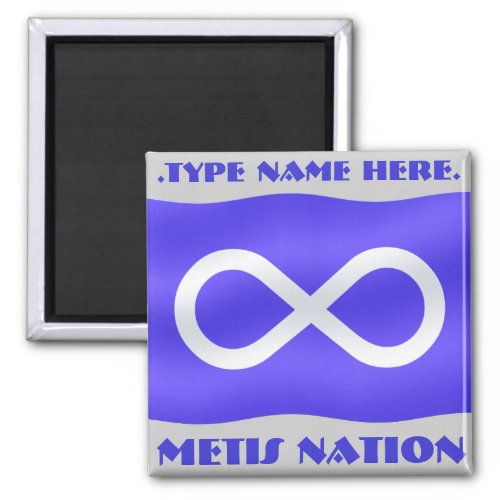 Metis Flag Fridge Magnet Personalized Metis Magnet