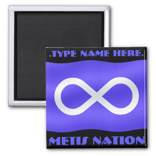 Metis Flag Fridge Magnet Personalized Metis Magnet