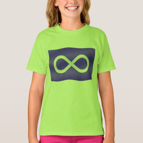 Metis Flag Girls T_shirt First Nation Tee Shirt