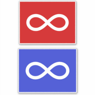 Metis Flag, Métis flag Sticker