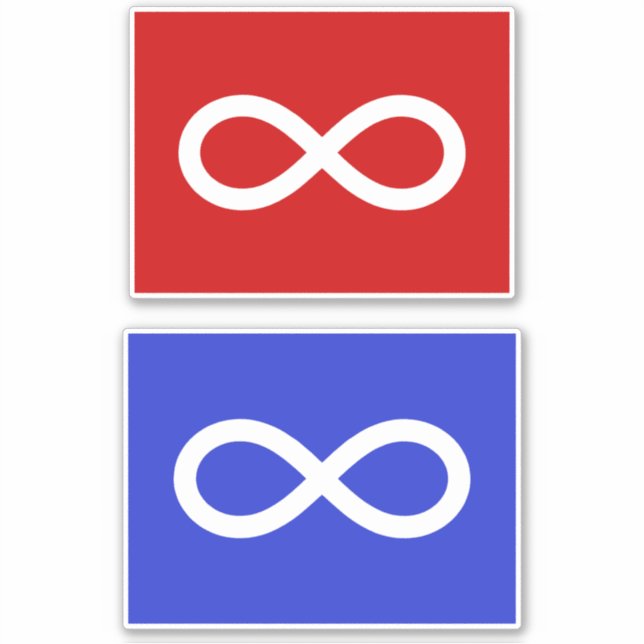 Metis Flag, Métis flag  Sticker (Front)
