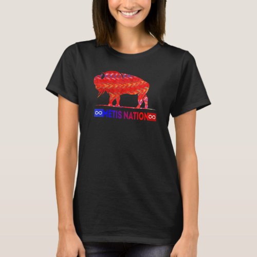 Metis Flag Metis Nation Buffalo Metis Sash  Tee