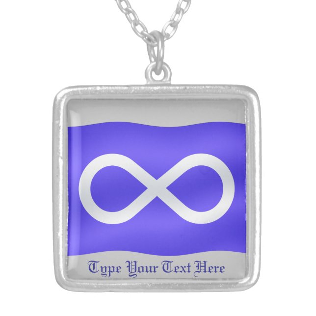 Metis Flag Necklace Personalized Metis Necklace (Front)