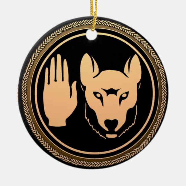 Metis Flag Ornament Personalized Tribal Decoration (Front)