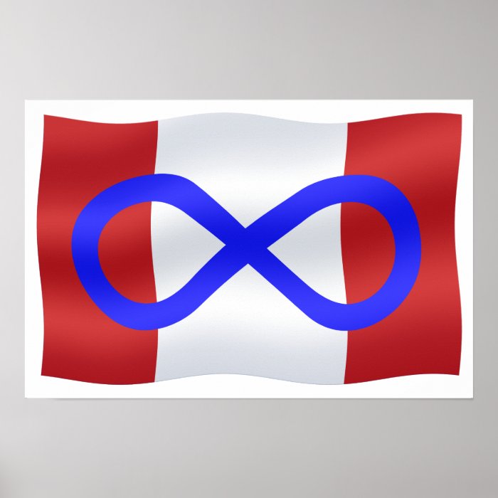 Metis Flag Poster Metis Canada Flag Souvenir Print