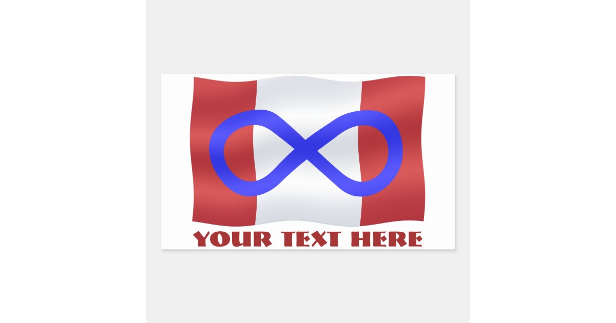 Metis Flag Stickers Personalized Metis Canada Gift | Zazzle