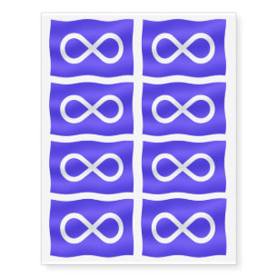 Metis Flag Temporary Tattoo Metis Art Skin Art
