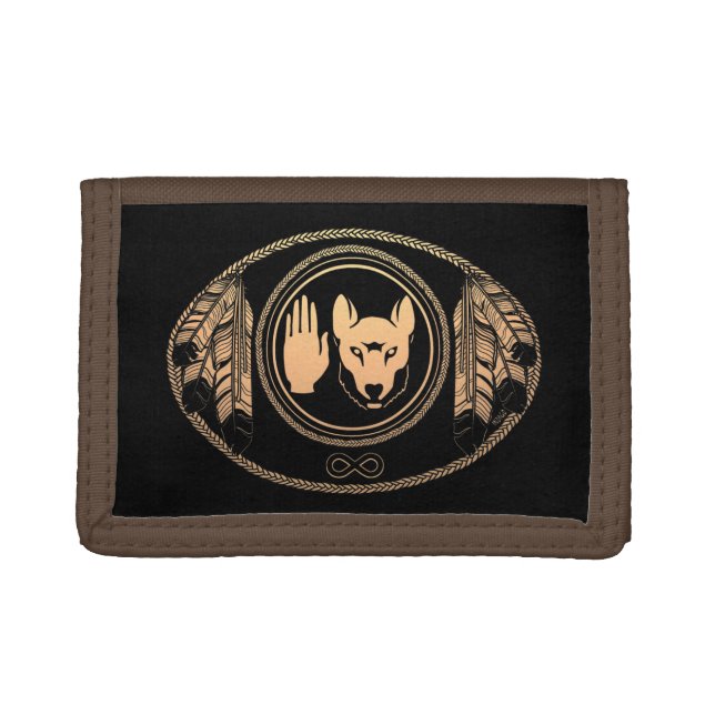 Metis Flag Wallet Custom Rebellion Wolf Wallets (Front)