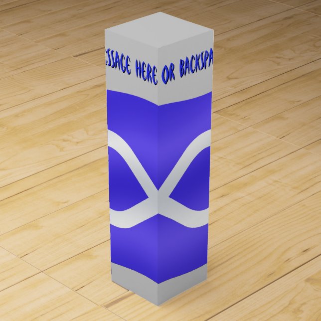 Metis Flag Wine Box Personalized Metis Flag Box (Front)