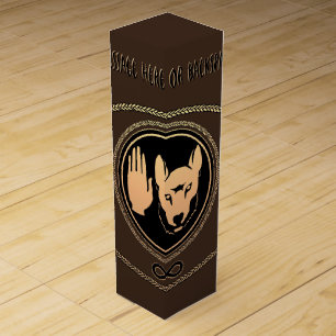 Metis Flag Wine Box Personalized Metis Wolf Box