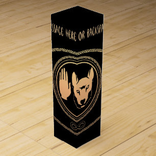 Metis Flag Wine Box Personalized Metis Wolf Box