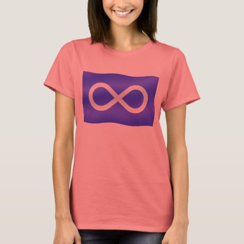 Metis Flag Womens Tee Organic Metis T_shirt