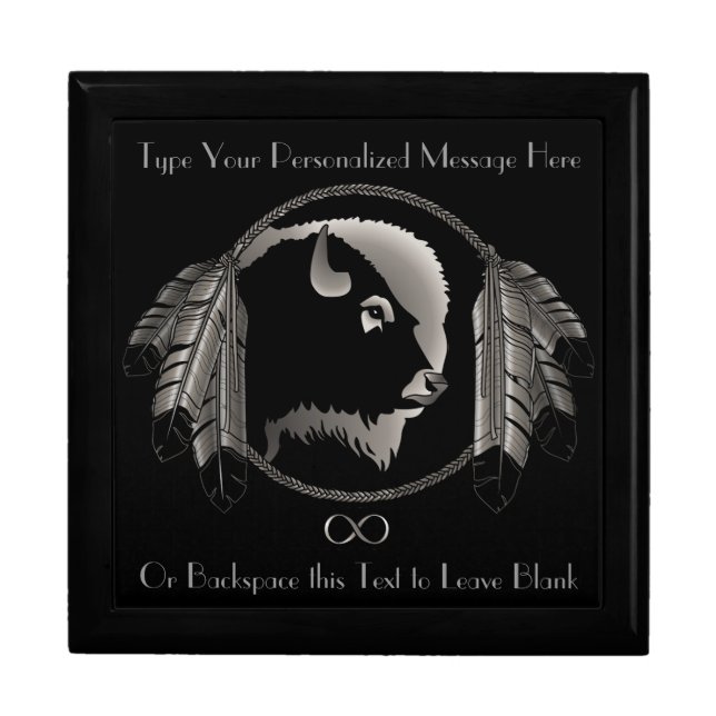 Metis Gift Box Custom First Nations Jewelry Box (Front)