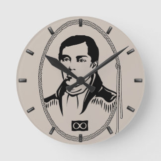 Metis Hero Clock Metis Leader Cuthbert Grant Clock