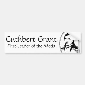 Metis Nation Bumper Sticker Cuthbert Grant Sticker