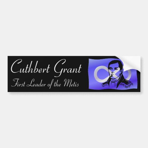 Metis Nation Bumper Sticker Cuthbert Grant Sticker