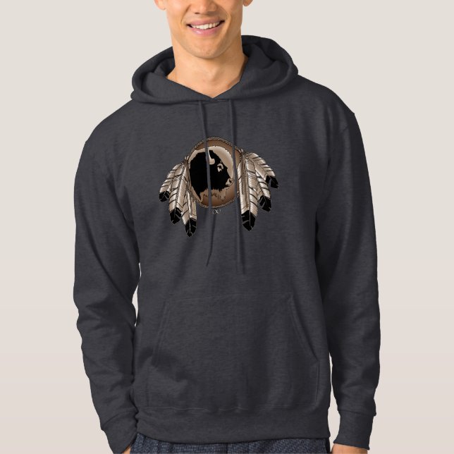 Metis Nation Hoodie Native Wildlife Sweatshirt (Front)