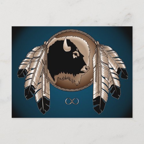 Metis Nation Postcards Buffalo Native Art Cards