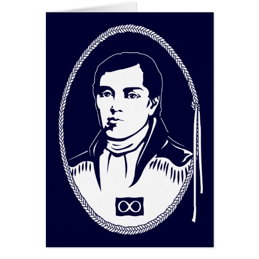 Metis Pride Cards Personalized Cuthbert Grant Card (Front)