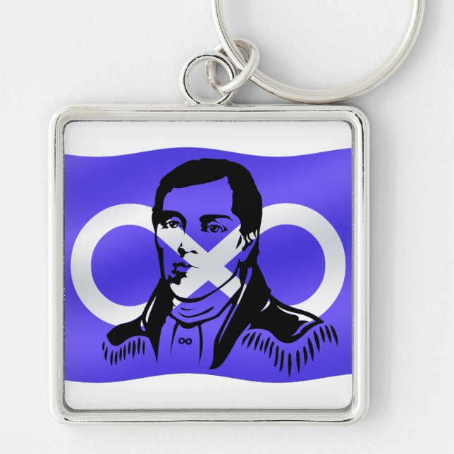 Metis Pride Keychain Metis Leader Cuthbert Grant (Front)