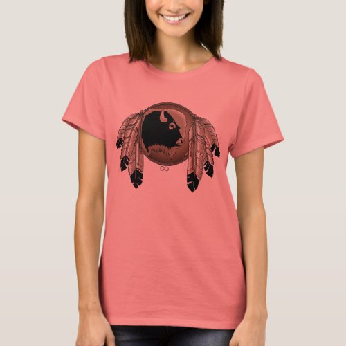 Metis T_shirts Womens Native Wildlife Art Shirts