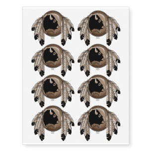 Metis Wildlife Temporary Tattoo Native Skin Art