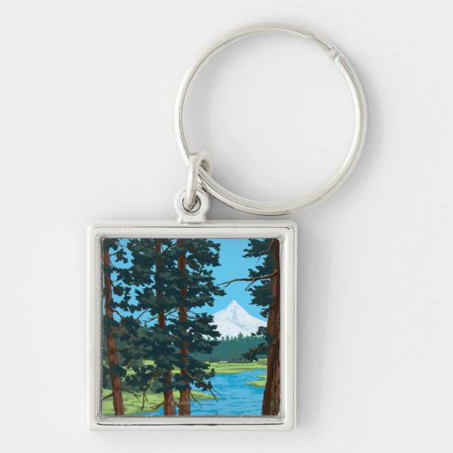 Metolius River Headwaters, Oregon Keychain (Front)