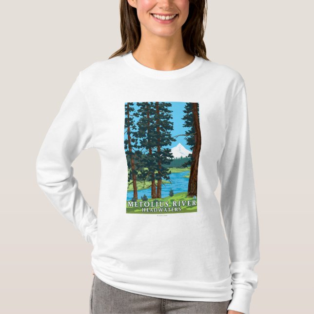 Metolius River Headwaters, Oregon T-Shirt (Front)