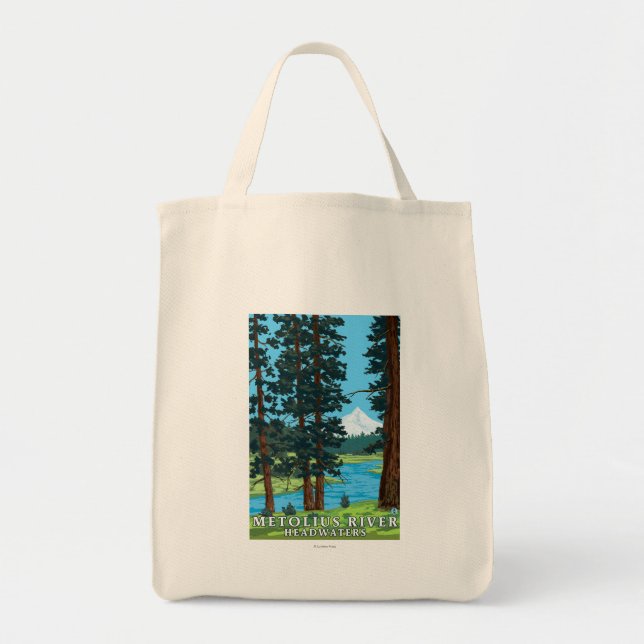 Metolius River Headwaters, Oregon Tote Bag (Front)