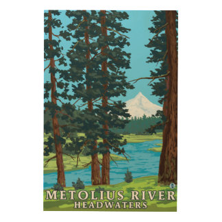Metolius River Headwaters, Oregon Wood Wall Decor