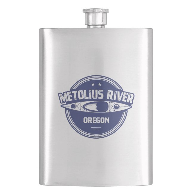 Metolius River Oregon Kayaking Flask (Front)