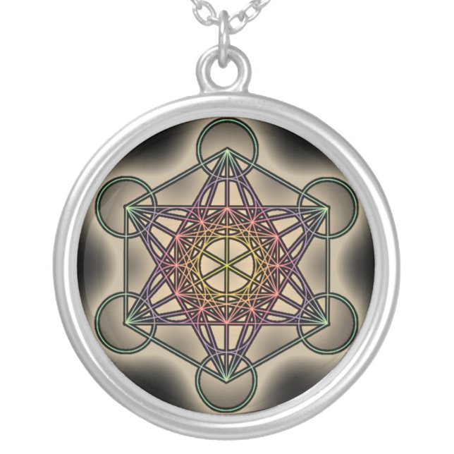 Metratron's Cube 2 - Sacred Geometry Necklace (Front)