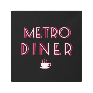 Metro Art Deco Diner Sign