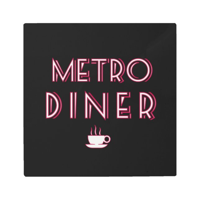 Metro Art Deco Diner Sign (Front)